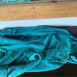 Turquoise chlorophylle hoddie